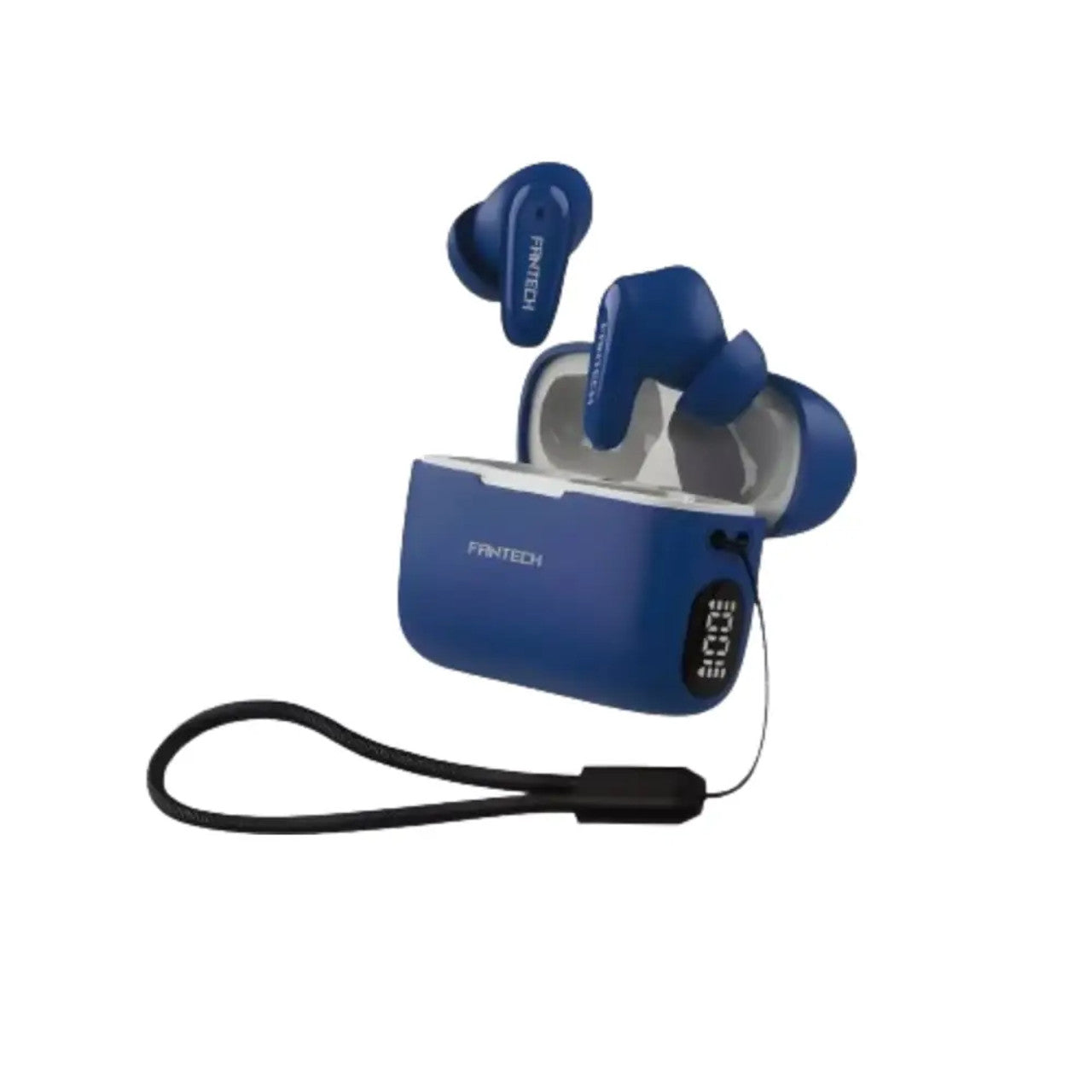 BLUE Fantech Wave 13 TWS Bluetooth Earbuds Digital Display BLUE Fantech Wave 13 TWS Bluetooth Earbuds Digital Display